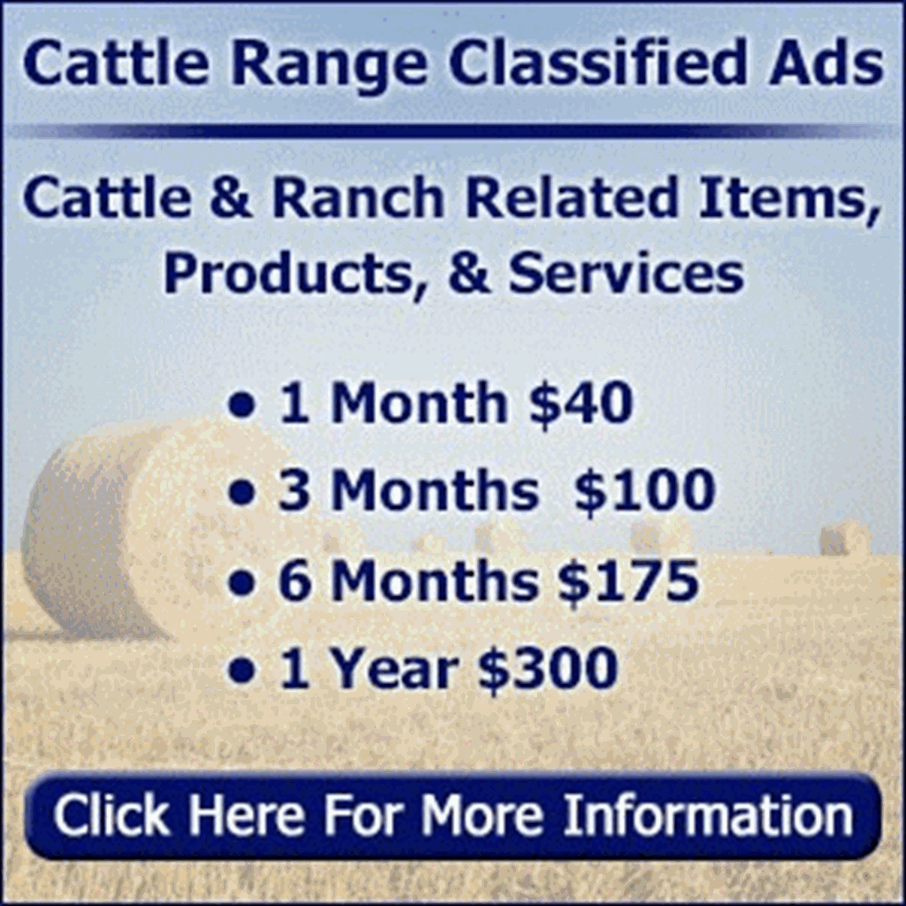 Cattle Range Classified Ads...